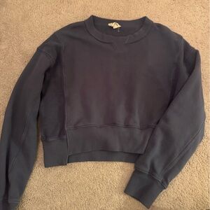 Girls Navy Crewneck Sweater